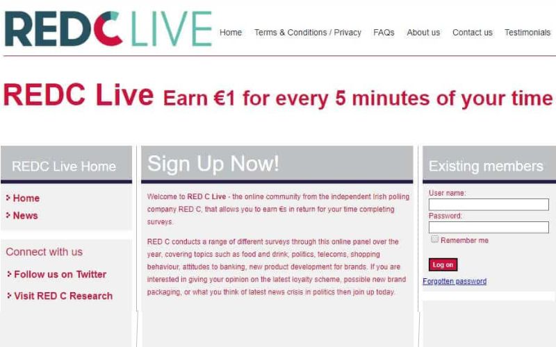 Best Paid Surveys in Ireland for 2023_Red C Live